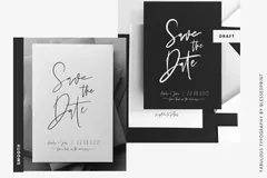 Save the date, Font used: Fabulous Style by Blessed Print