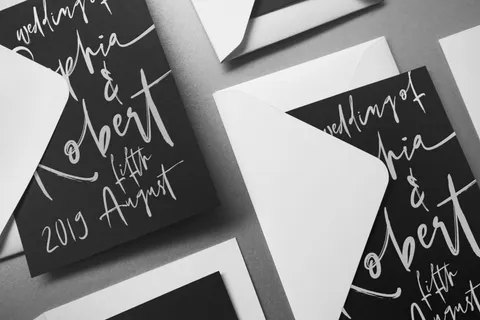Modern calligraphy style, Font: