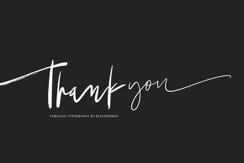 Thank you card: