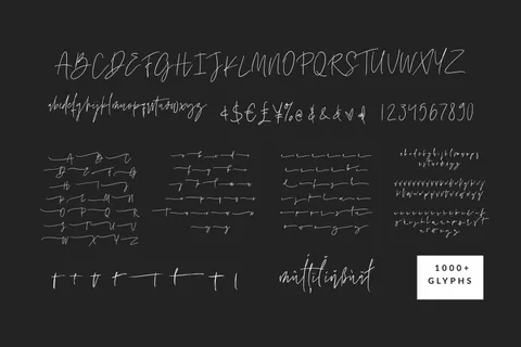 Repertoire for font: