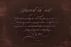 With School spending less and less time on cursive - poster example typed with Mozart Font