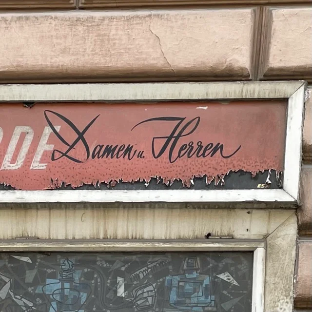 Street sign and lettering photographed for typography inspiration, image 27.